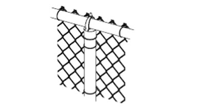 Securing Fence Fabric to Posts and Rails with Fence Ties, Nuts and Bands